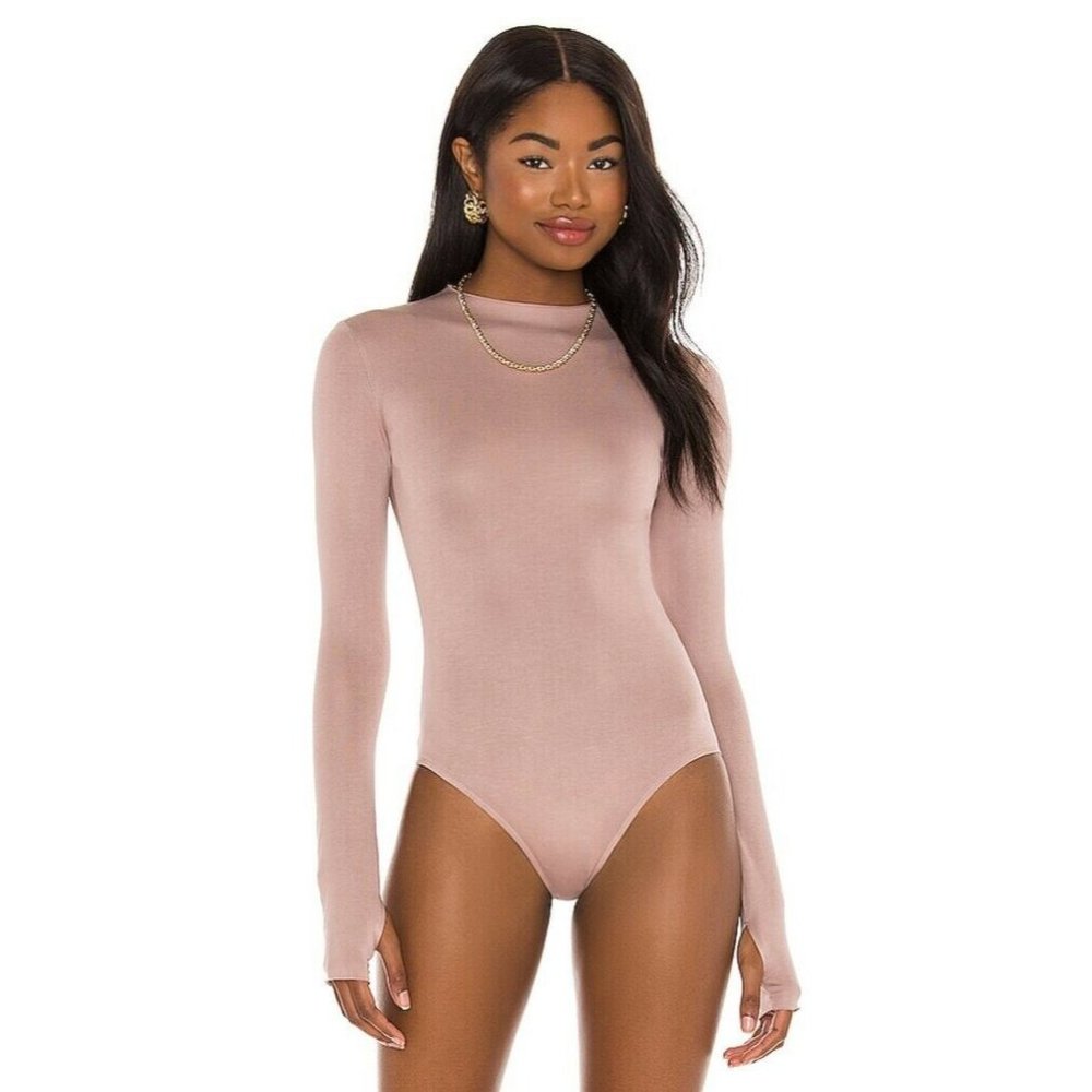 SNDYS Lounge Cyrus Bodysuit Taupe Beige Long XS